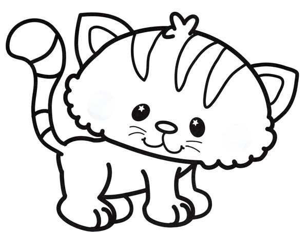 Котенок. Раскраска