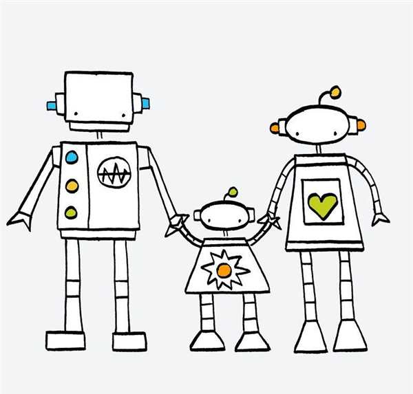 Раскраски роботы для детей 4-5 лет