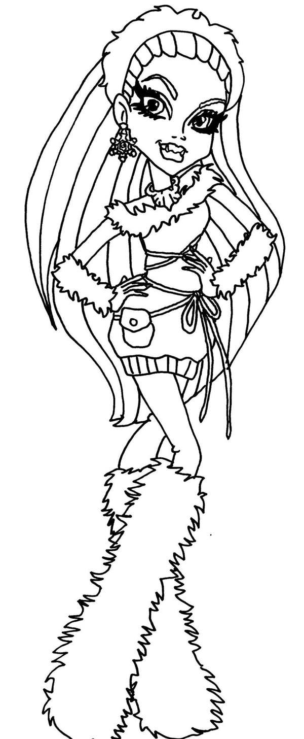 Monster High раскраски Рошель