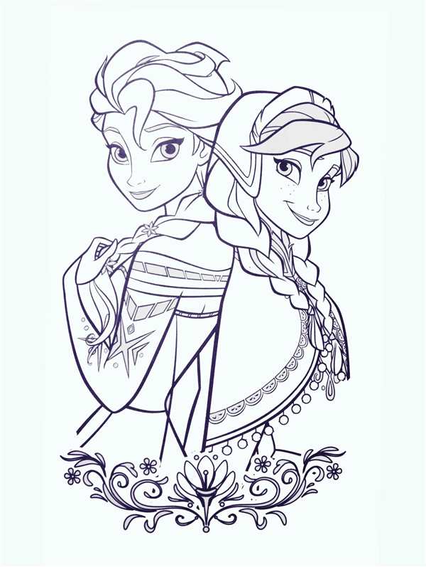 Раскраска Anna Elsa
