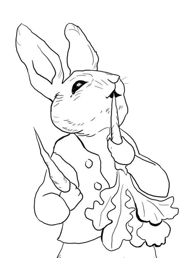 Peter Rabbit раскраска