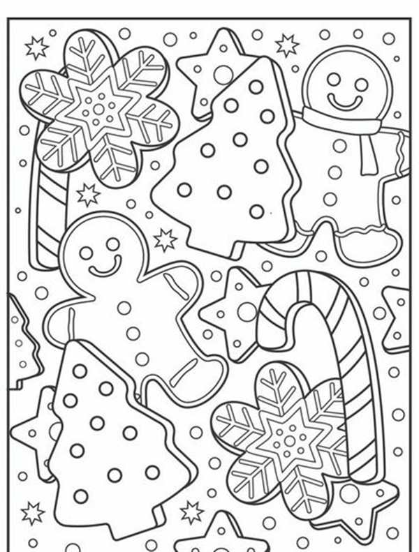Раскраска Mandalas Пряничный Человечек