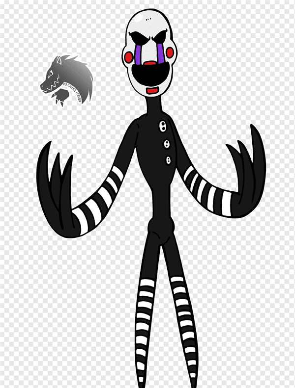Раскраска Марионетка из FNAFCreatures Come to Life