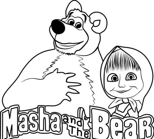 Маша из Маша и медведь раскраска