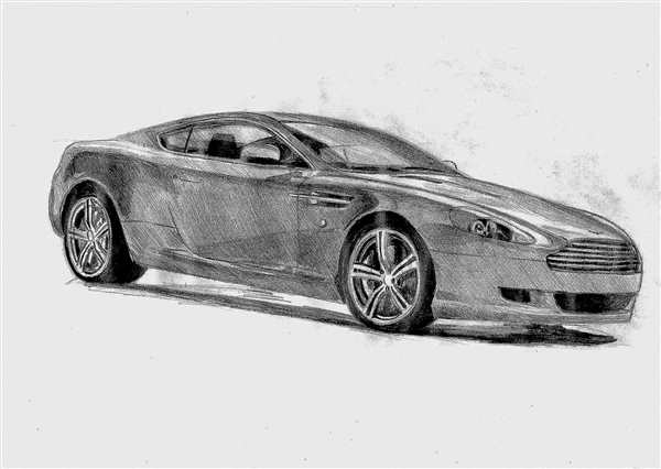 Раскраска машинки Aston Martin