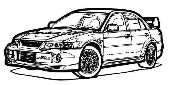 Автомобили (раскраски)
