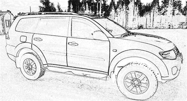 Mitsubishi Lancer Evolution 8 раскраска