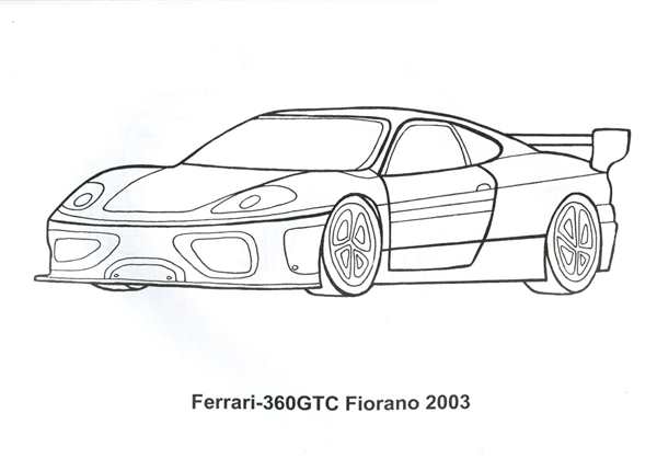 Ferrari f40 раскраска