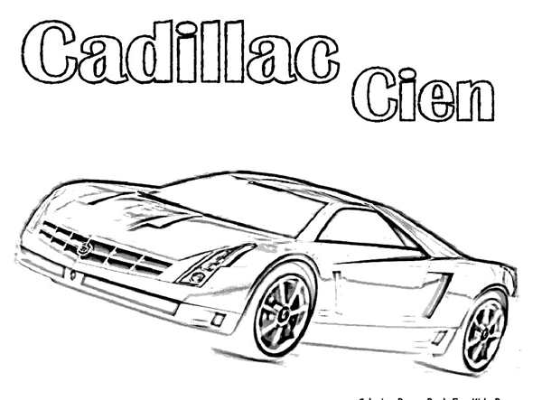Раскраска Cadillac Escalade 2021