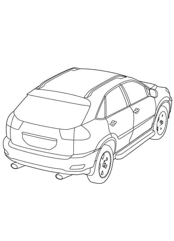 Раскраска Лексус LX 570