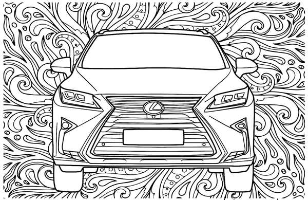 Раскраска Лексус LX 570