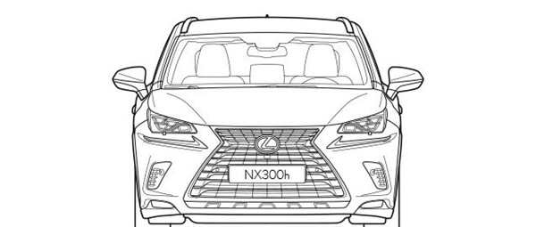 Раскраска Машины LEXUS