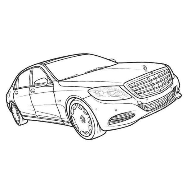 Мерседес w210 раскраска