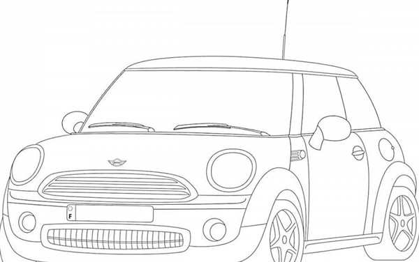 Раскраска Mini Cooper