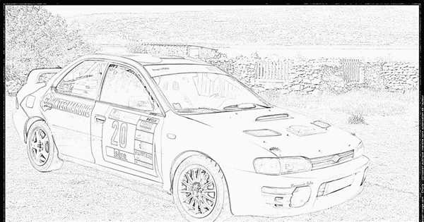 Subaru Outback раскраска