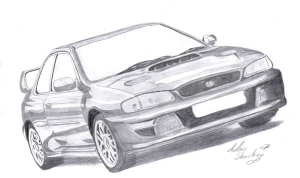 Раскраска Субару WRX STI