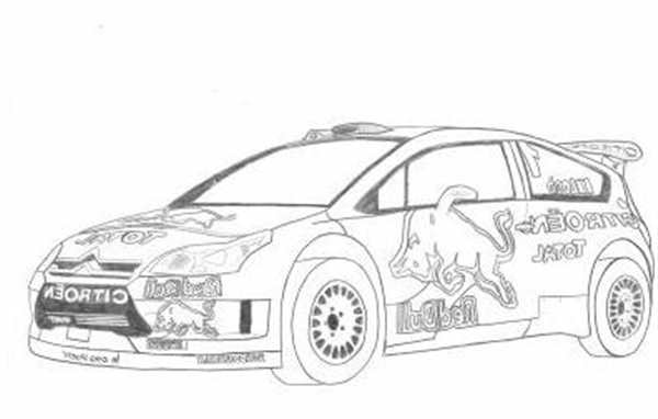 Раскраска Субару WRX