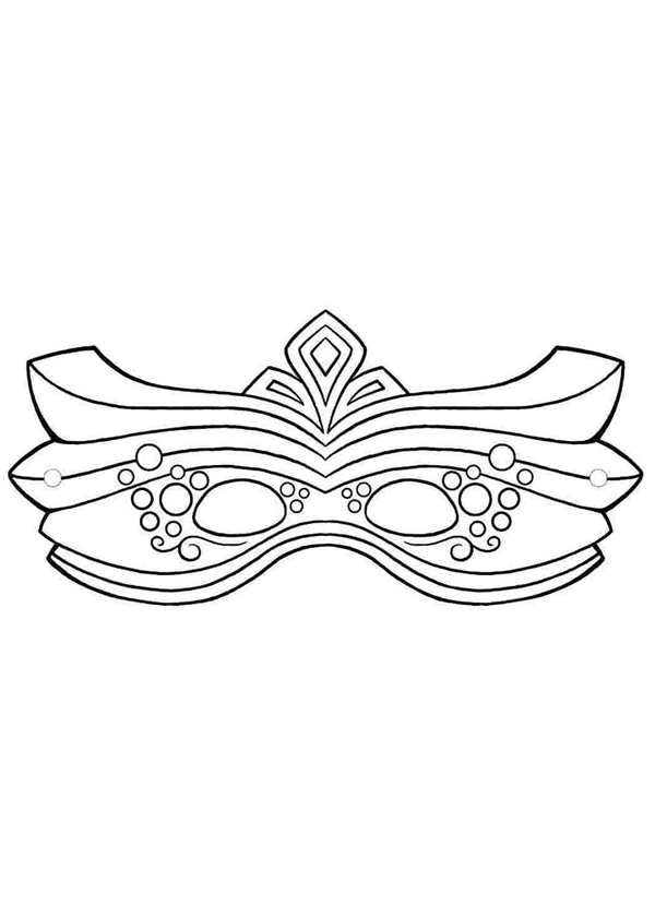 Раскраска Маска и Принцесса
