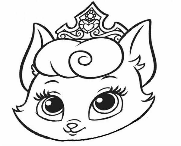 Маска кота раскраска