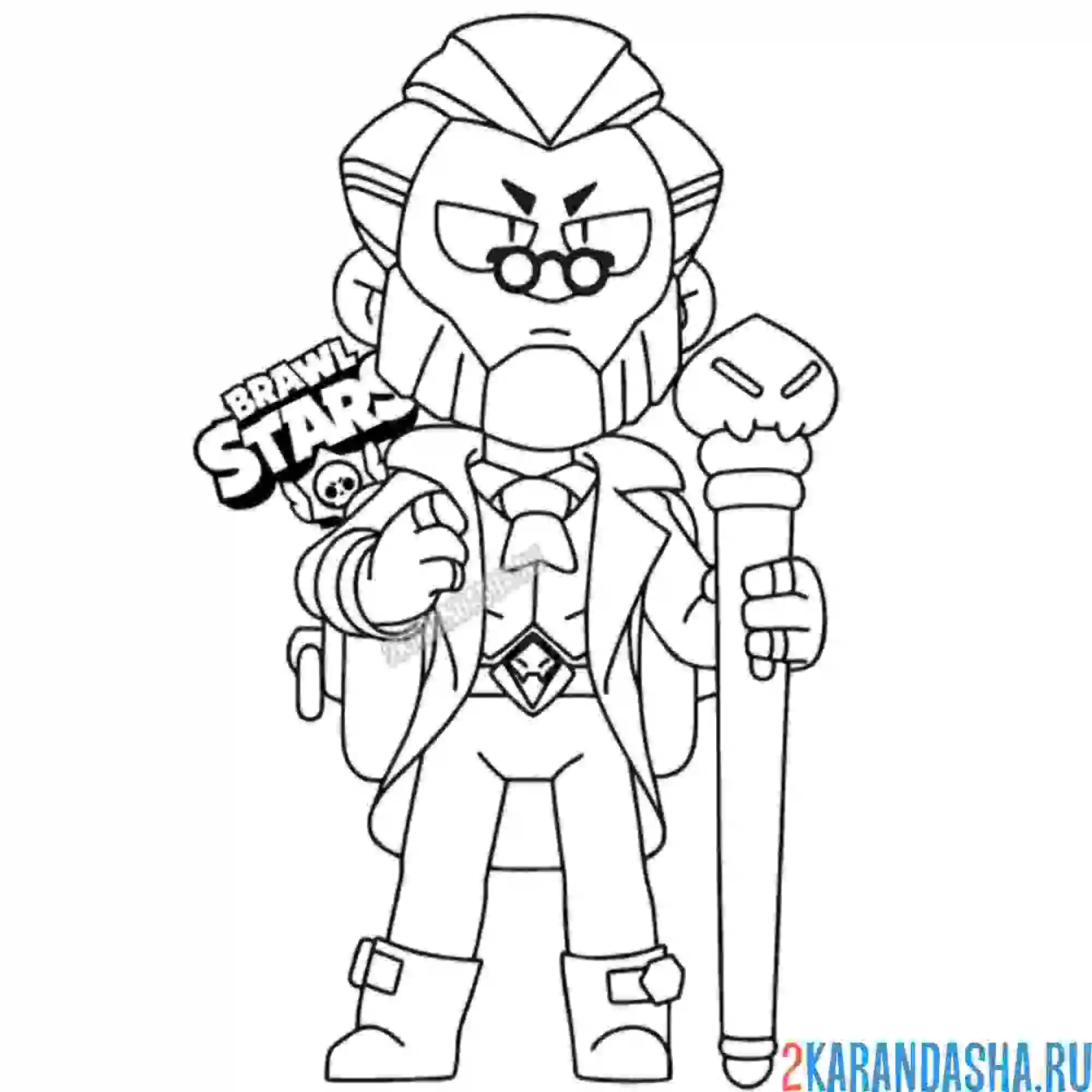 Раскраски из Brawl Stars