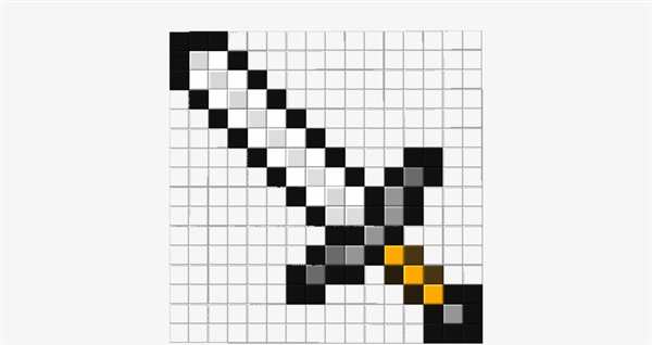 Раскраска Меч Майнкрафт Веселые Акварельные Игры для Детей и Дальнейшего Творчества
