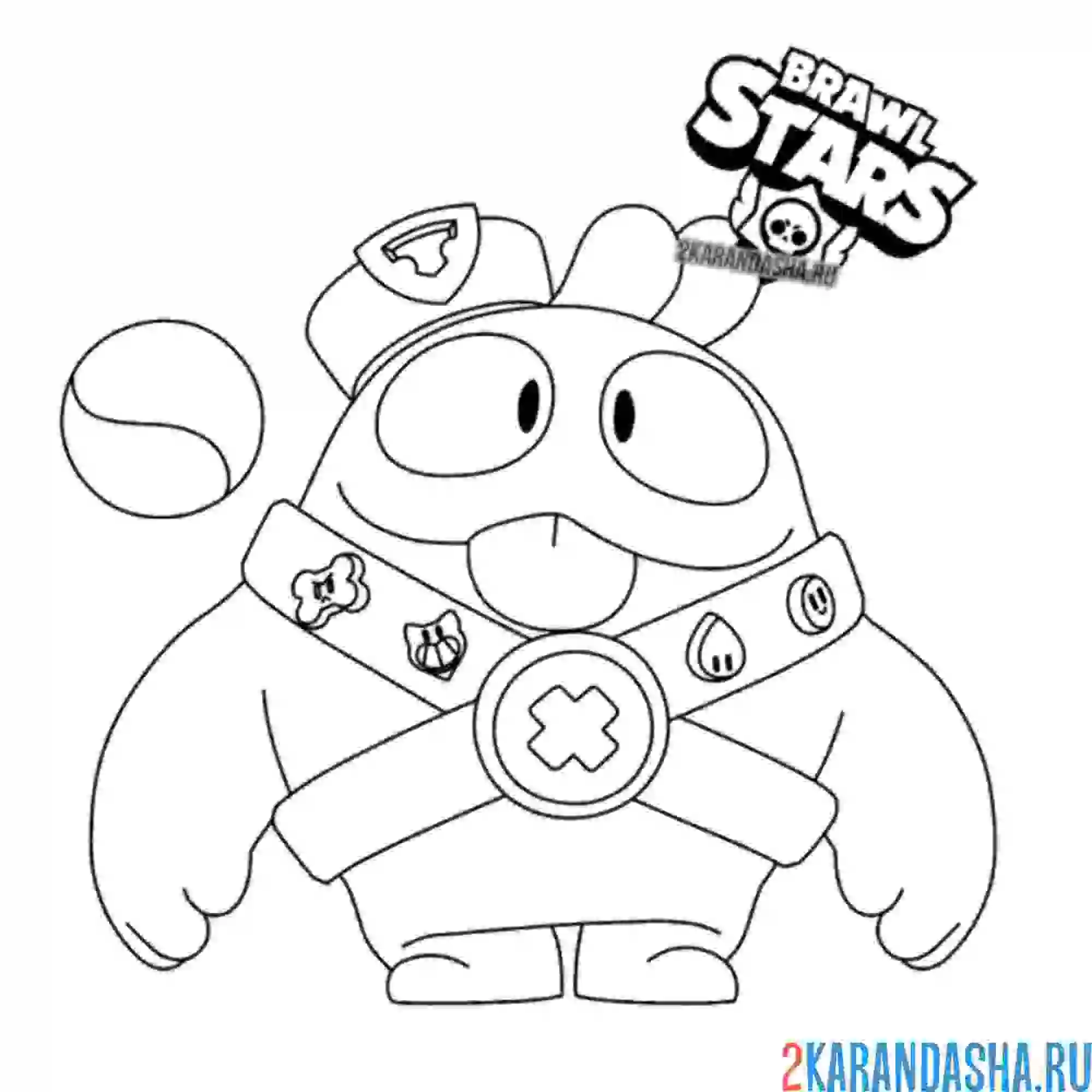 Раскраски Brawl Stars Эш