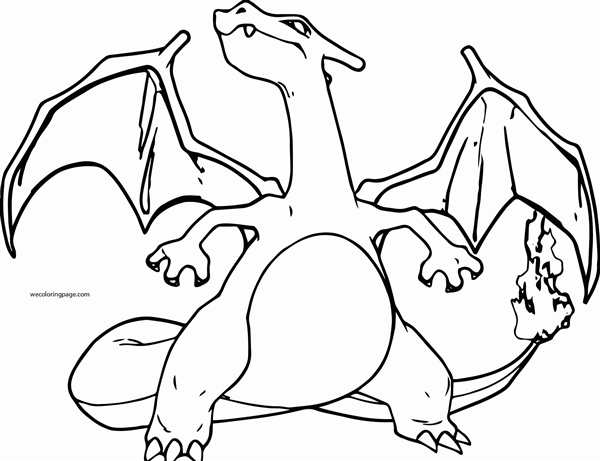 Раскраска Мега Чарizard X Вместе в Приключении