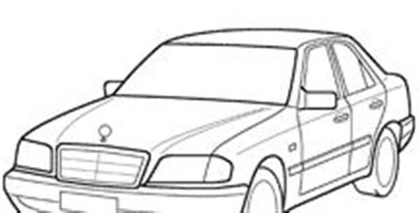 Раскраска Мерседес CLS 63