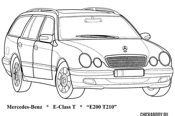 Раскраска MercedesBenz CLKClass Ваши Руки Волшебники