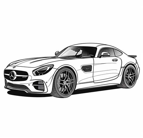 Раскраска MercedesBenz CLKClass Ваши Руки Волшебники