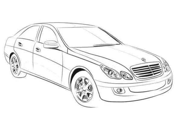 Раскраска MercedesBenz CLKClass Ваши Руки Волшебники