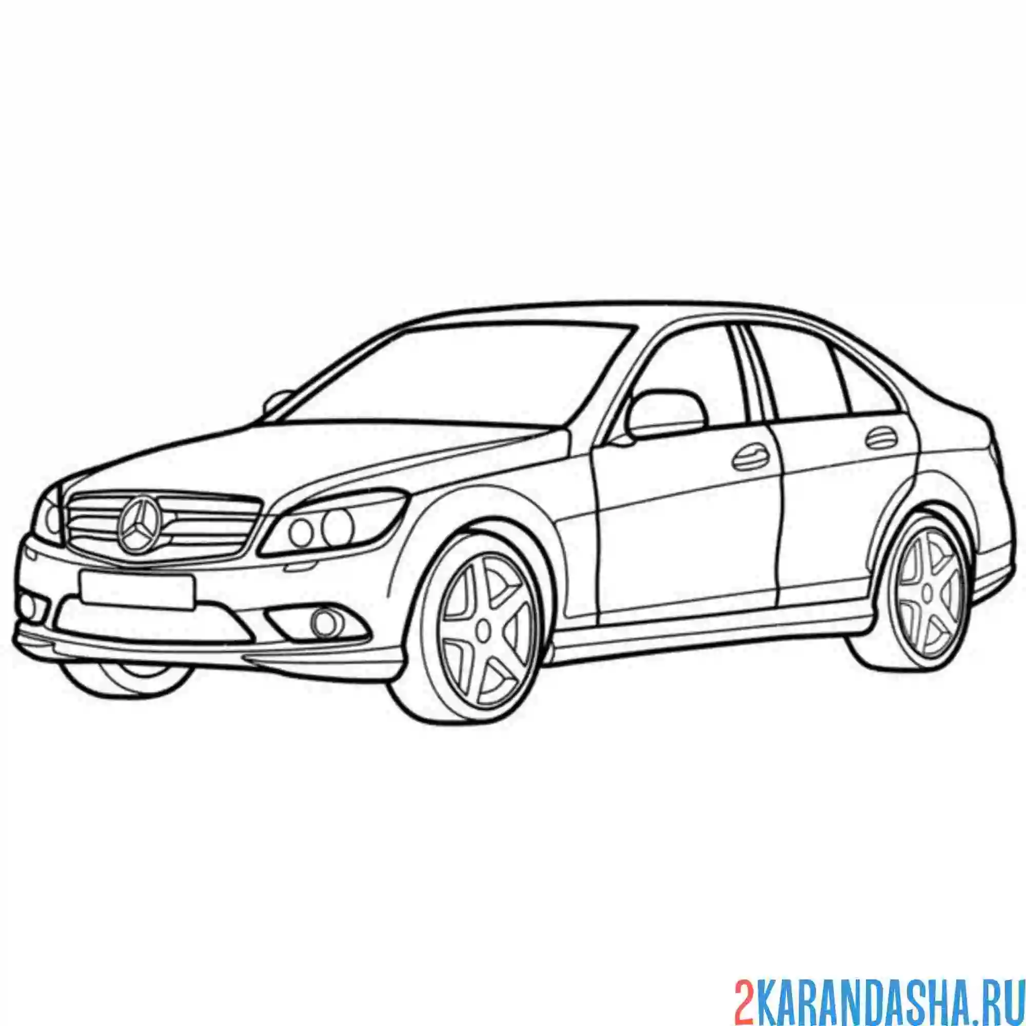 Раскраска MercedesBenz CLKClass Ваши Руки Волшебники