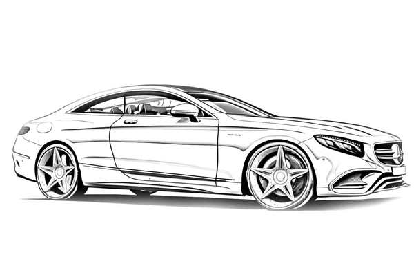 Раскраска MercedesBenz CLKClass Ваши Руки Волшебники