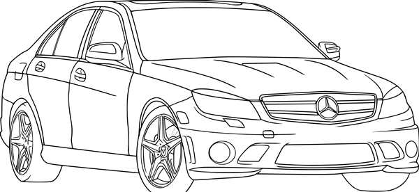Раскраска МерcedesBenz SL 63 AMG Создайте