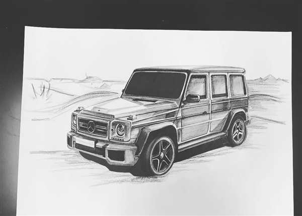 Раскраска Мерседес Гелендваген g63