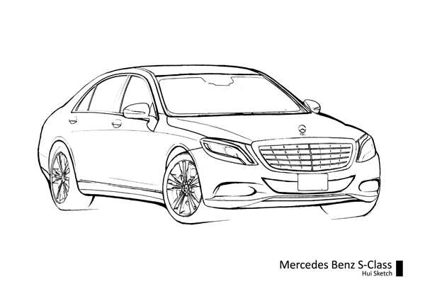 Мерседес CLA 200 раскраска
