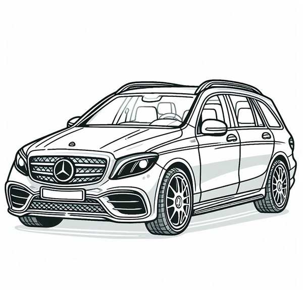 Мерседес раскраски GLE 63