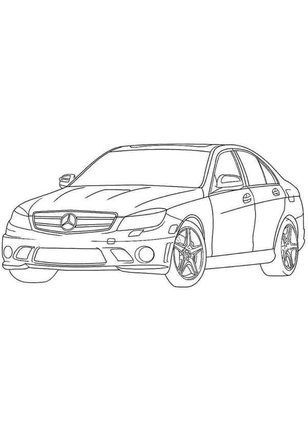 Раскраска Мерседес GLS 350