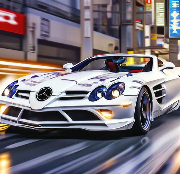 Раскраска Мерседес SLR McLaren Создайте