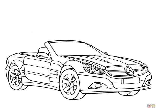 Раскраска Мерседес SLR McLaren Создайте