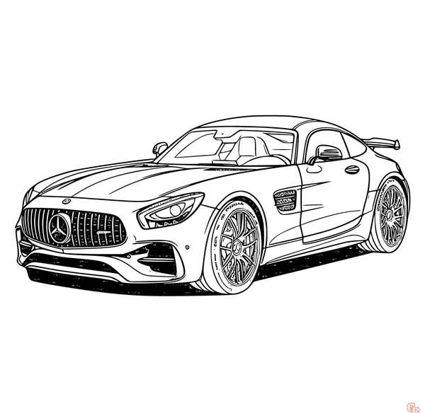 Раскраска Мерседес SLR McLaren Создайте