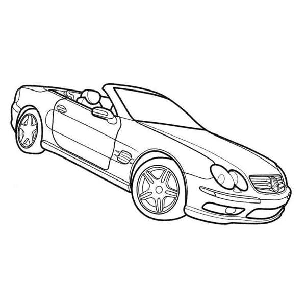 Раскраска Мерседес CLS 63 AMG