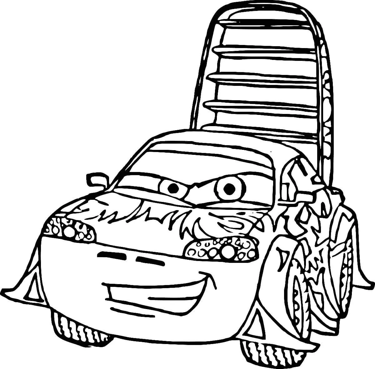 Раскраска Мэтр Тачки