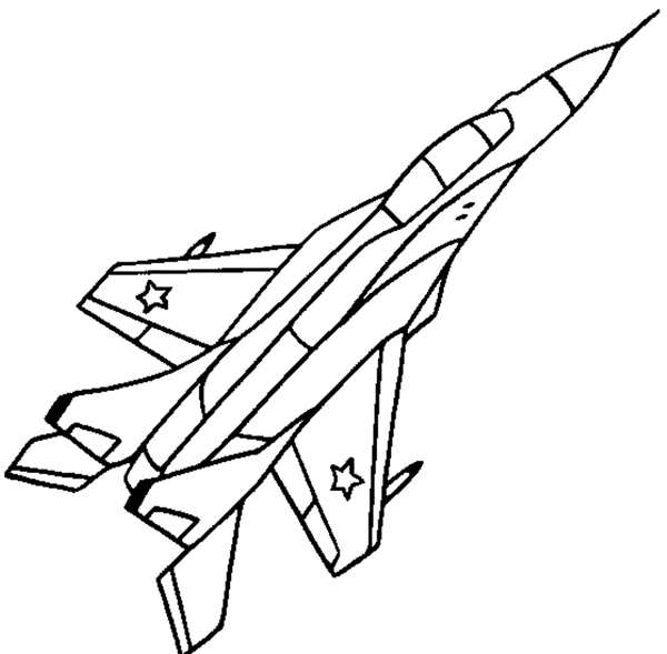 Истребитель Су-57 раскраска
