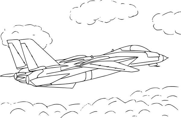 Раскраска самолет истребитель Су-24