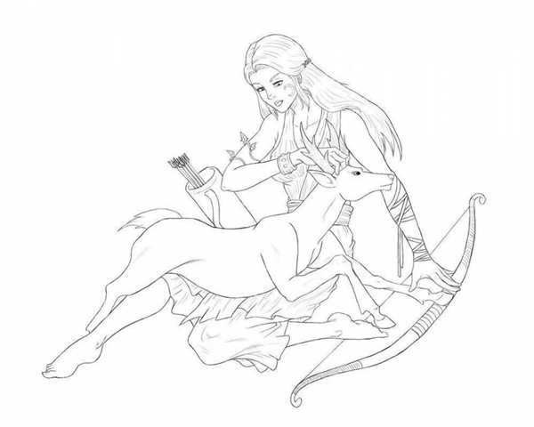 Рисунок кошки для раскрашивания