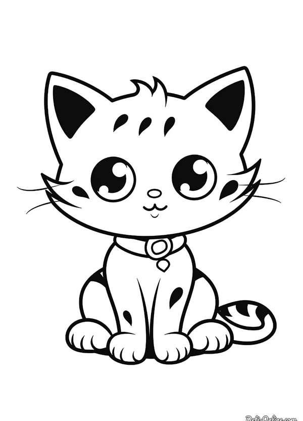 Картинки для раскрашивания котята