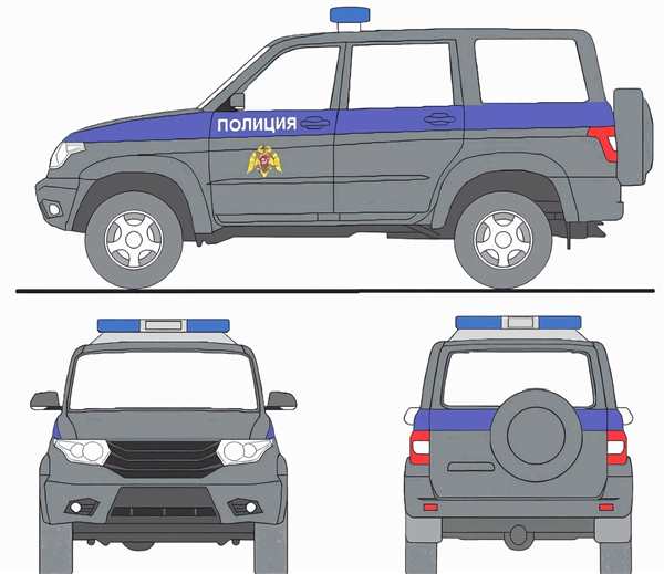 УАЗ 452 рисунок спереди