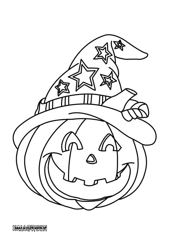 Кошка на тыкве раскраска