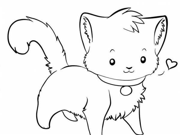 Картинки котят раскраски